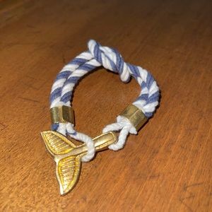 Gold mermaid tail rope bracelet